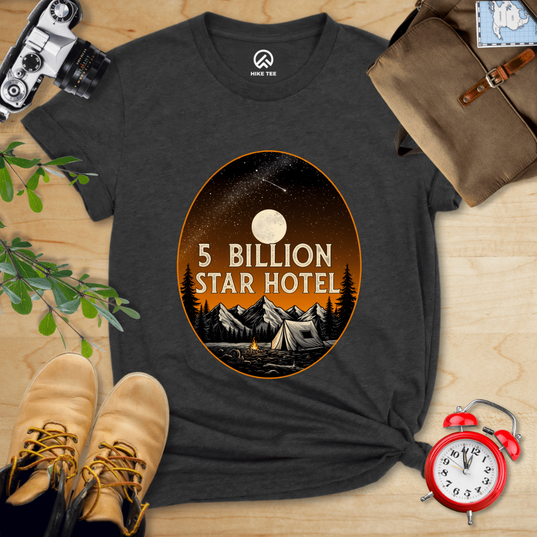Hike Tee T-Shirt Dark Grey Heather / S 5 Billion Star Hotel