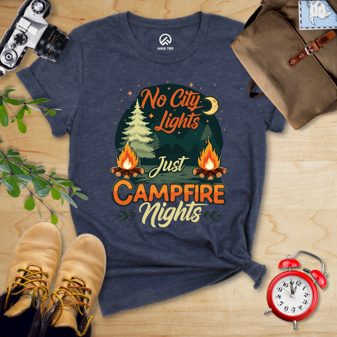 No city Lights Just Campfire Nights Shirt