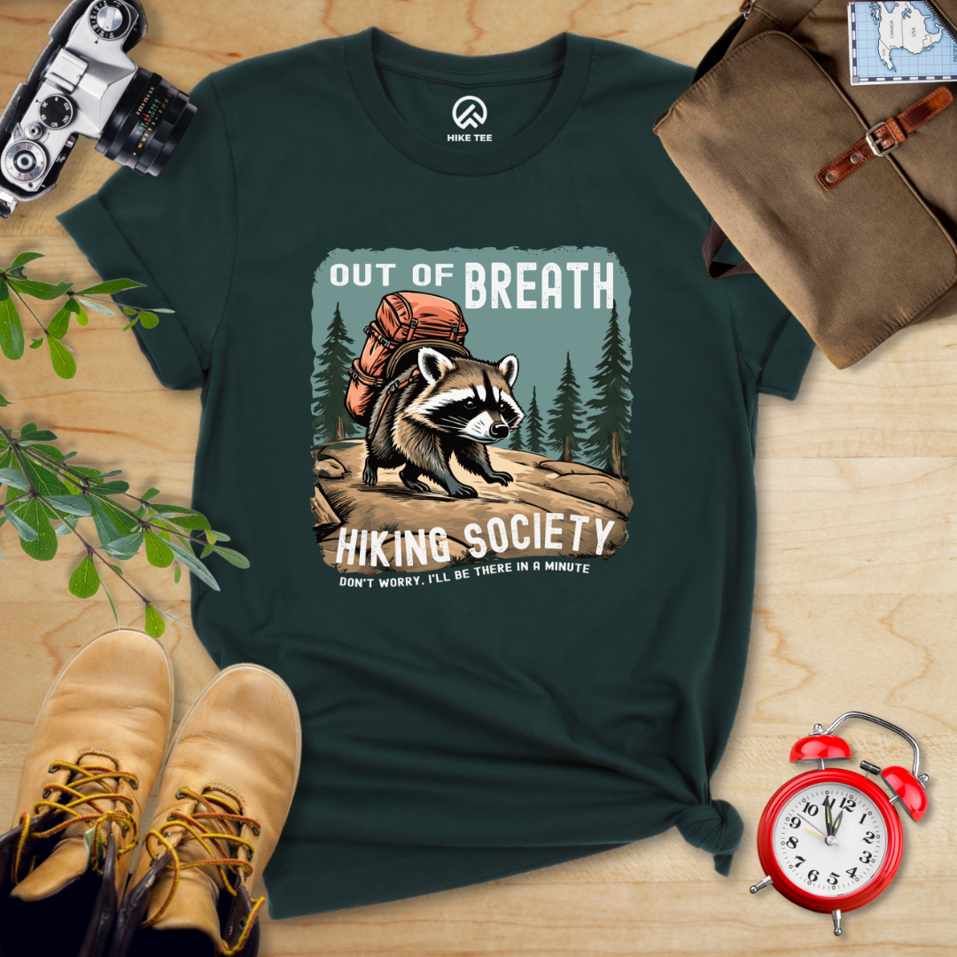 Out of Breath Raccoon Shirt