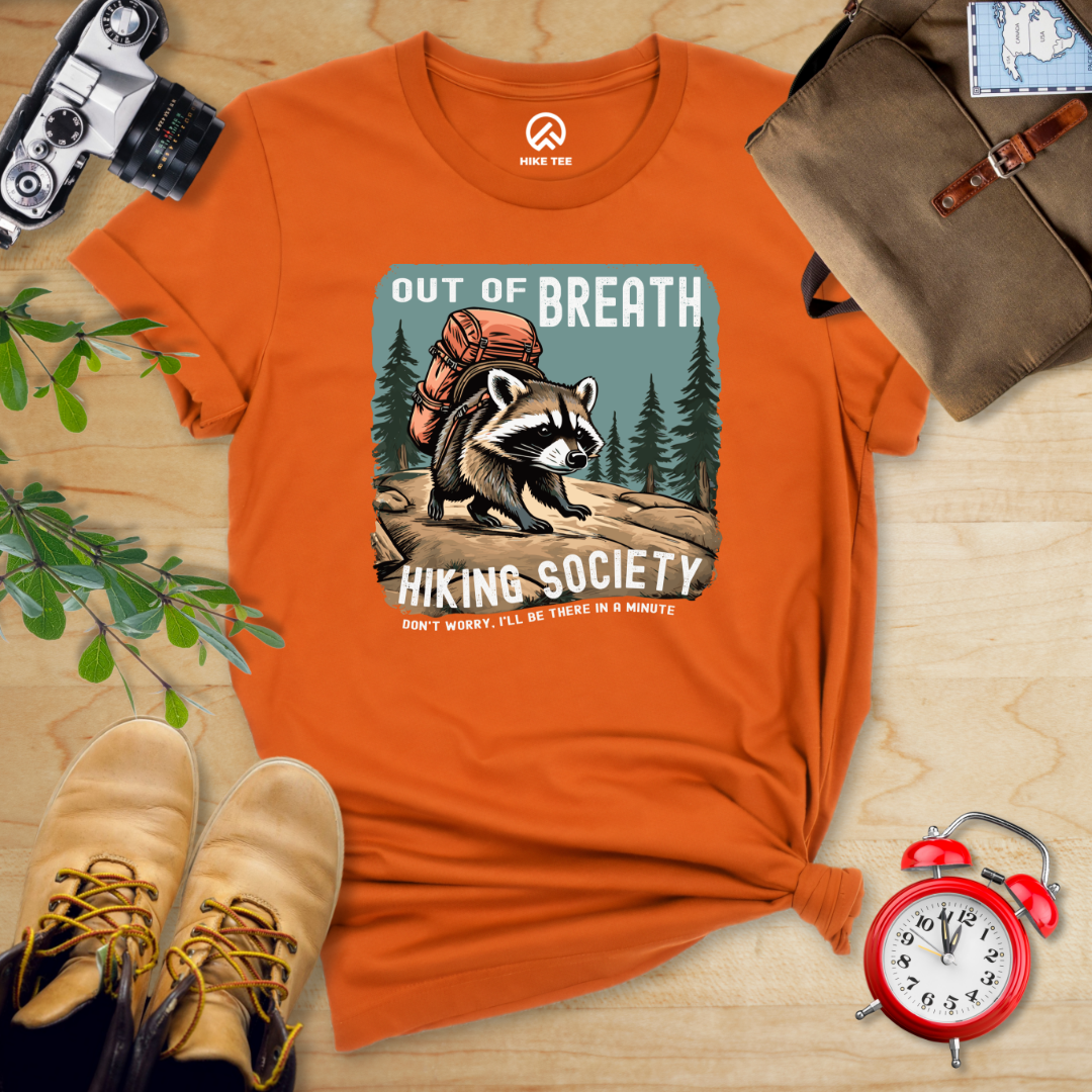 Out of Breath Raccoon Shirt