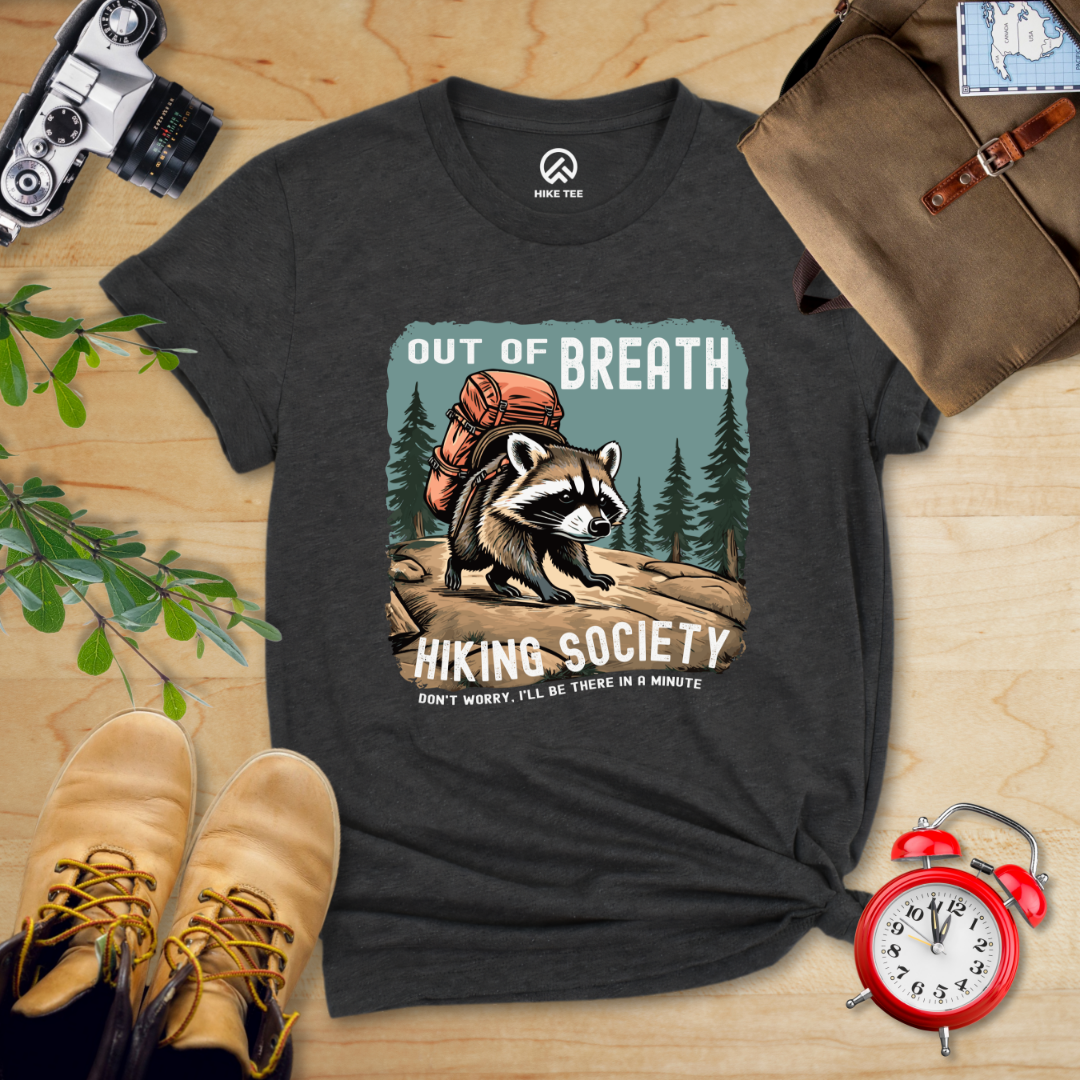 Out of Breath Raccoon Shirt