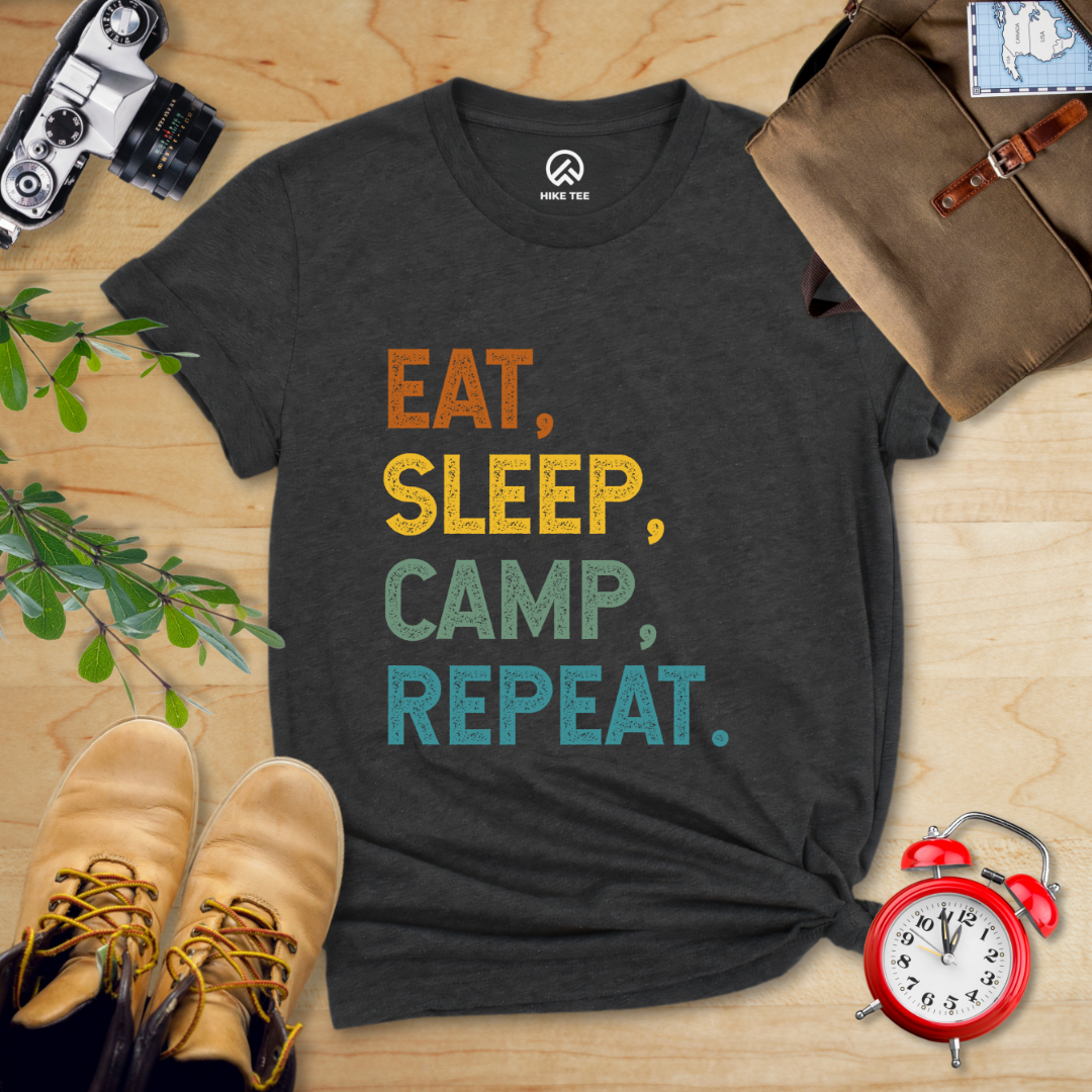 Eat Sleep Camp Repeat Shirt