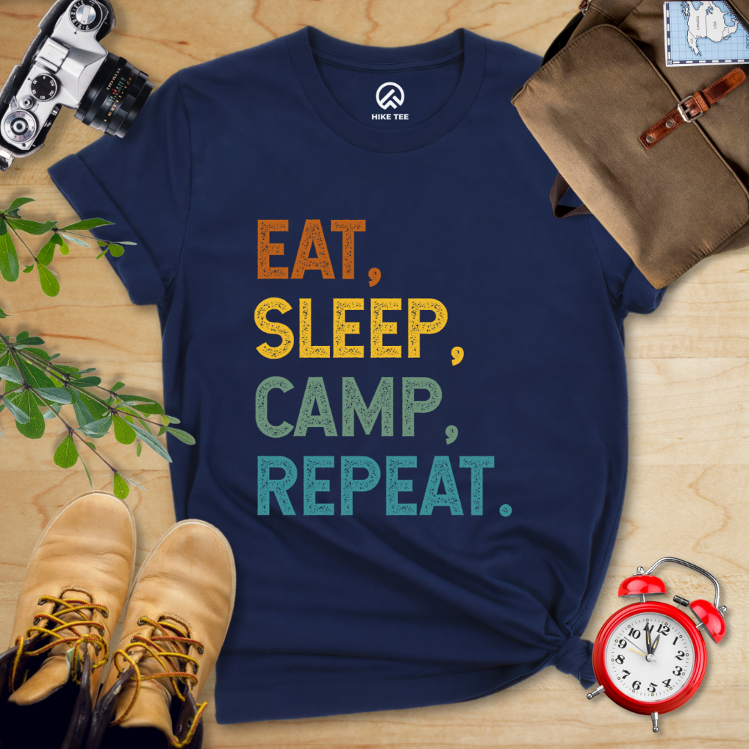Eat Sleep Camp Repeat Shirt