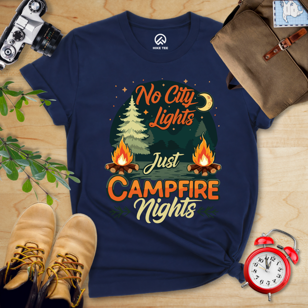 No city Lights Just Campfire Nights Shirt