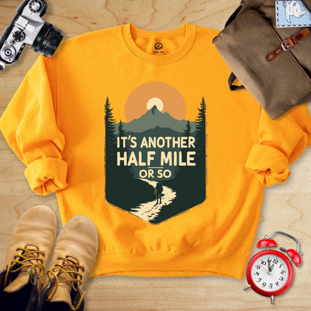 Hike Tee Sweatshirt Gold / S Another Half Mile Sweatshirt