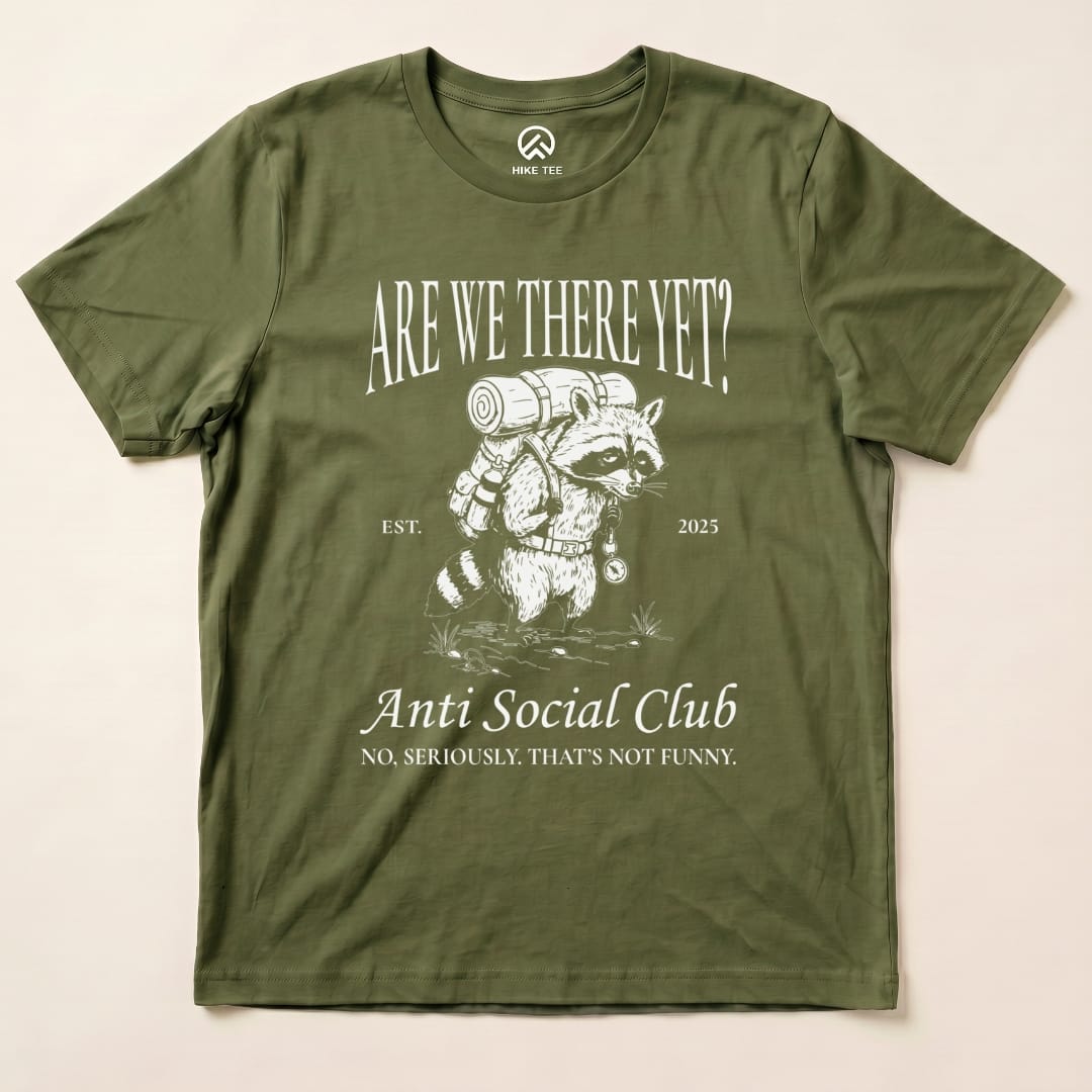 Hike Tee T-Shirt Military Green / S Anti Social Club Hiking Shirt