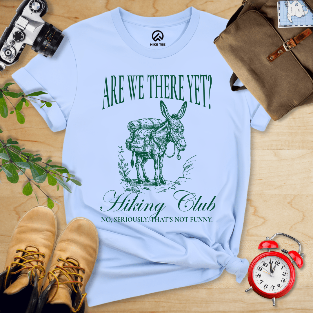 Hike Tee T-Shirt Baby Blue / S Are We There Donkey Club Shirt