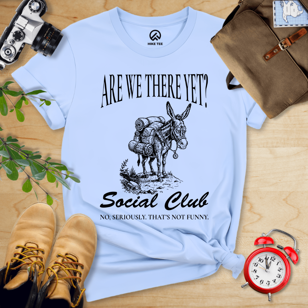 Hike Tee T-Shirt Baby Blue / S Are We There Social Club Shirt