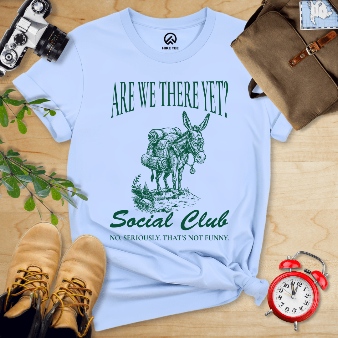 Hike Tee T-Shirt Baby Blue / S Are We There Yet? Club Shirt