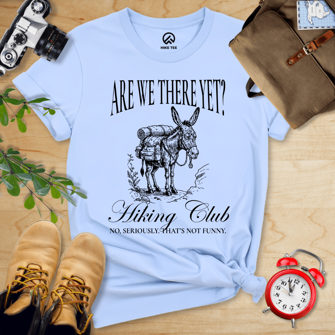 Hike Tee T-Shirt Baby Blue / S Are We There Yet? Club Shirt
