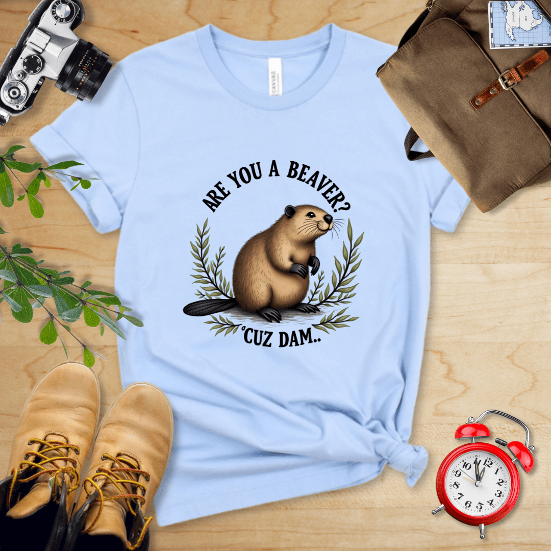 Hike Tee T-Shirt Baby Blue / S Are You A Beaver? Shirt