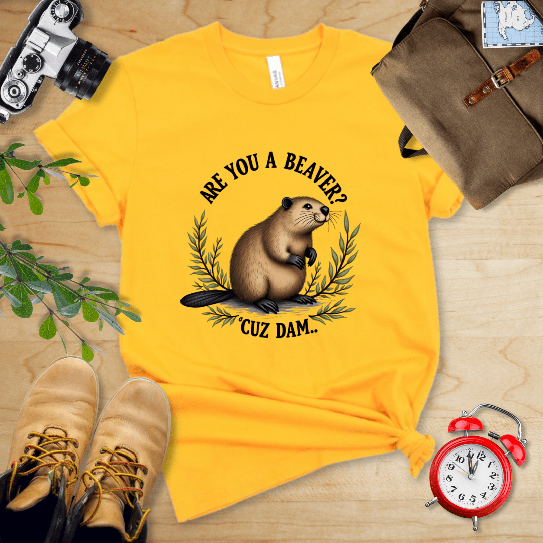 Hike Tee T-Shirt Gold / S Are You A Beaver? Shirt