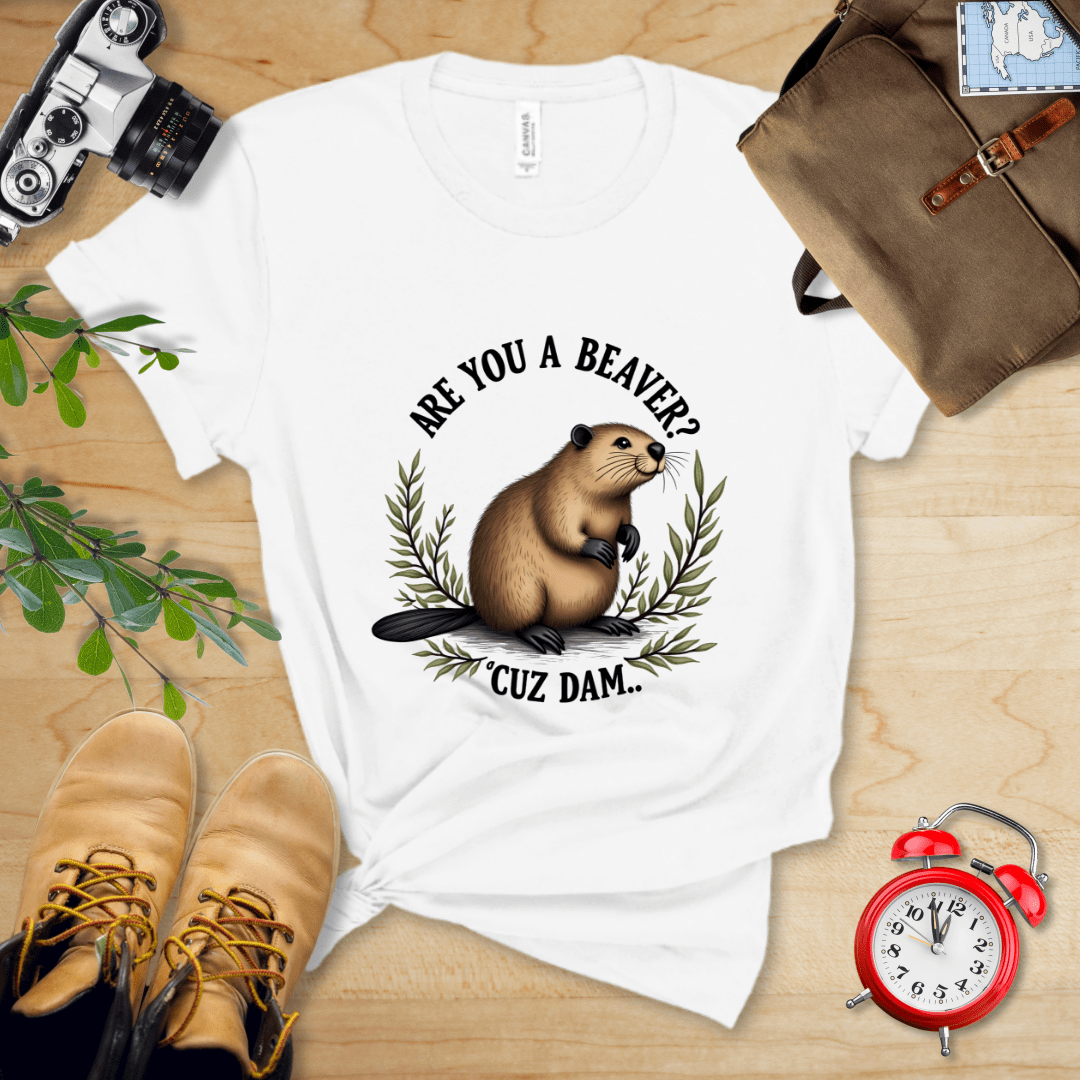 Hike Tee T-Shirt White / S Are You A Beaver? Shirt
