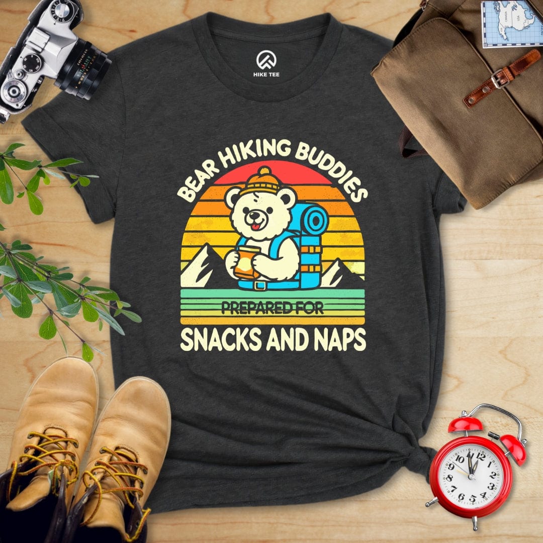 Hike Tee T-Shirt Dark Grey Heather / S Bear Hiking Buddies