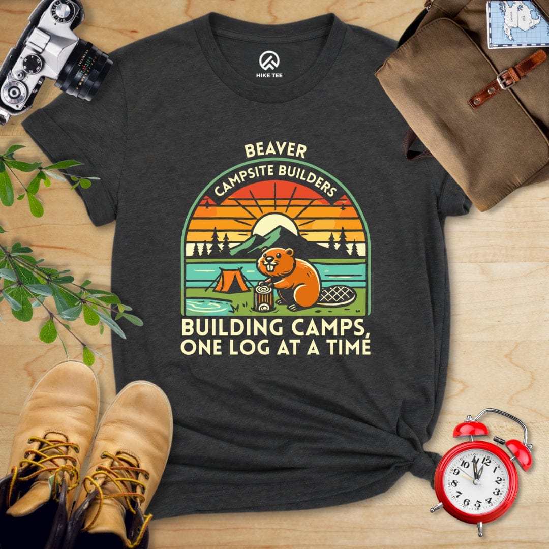 Hike Tee T-Shirt Dark Grey Heather / S Beaver Campsite Builders Shirt