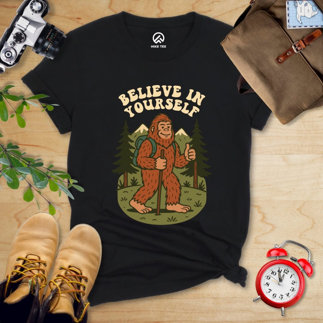 Hike Tee T-Shirt Black / S Believe In Yourself Shirt