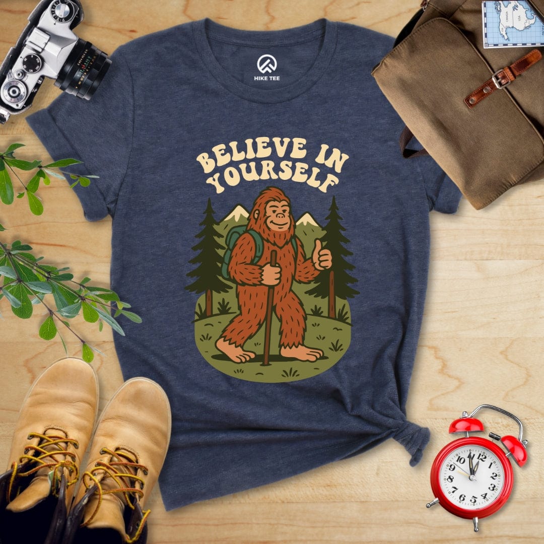 Hike Tee T-Shirt Heather Navy / S Believe In Yourself Shirt