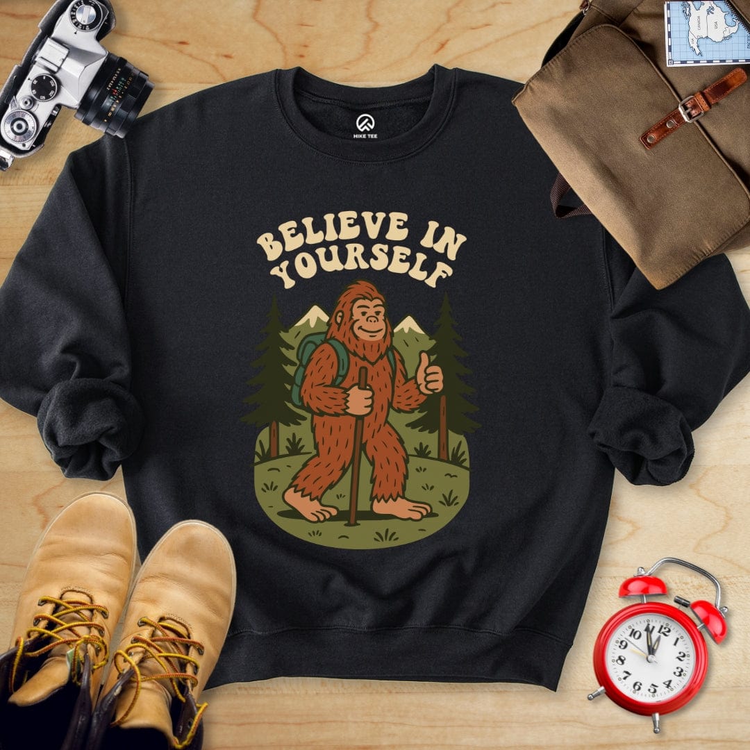 Hike Tee Sweatshirt Black / S Believe In Yourself Sweatshirt