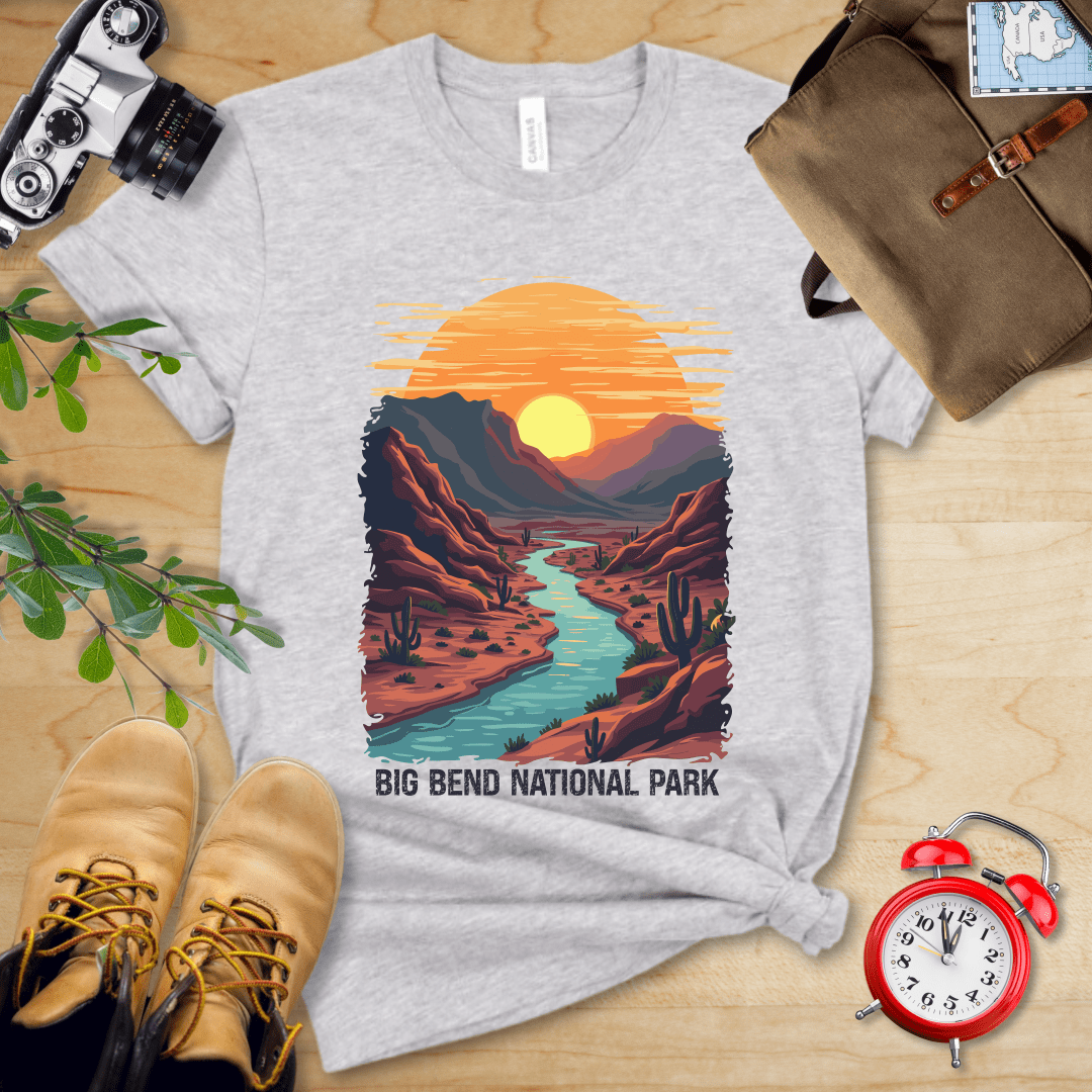 Hike Tee T-Shirt Athletic Heather / S Big Bend National Park Shirt