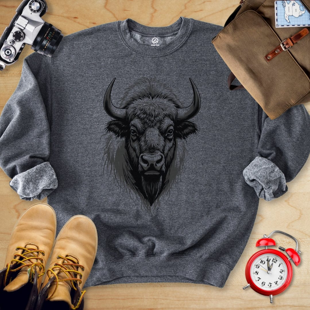 Hike Tee Sweatshirt Dark Heather / S Bison Sweatshirt