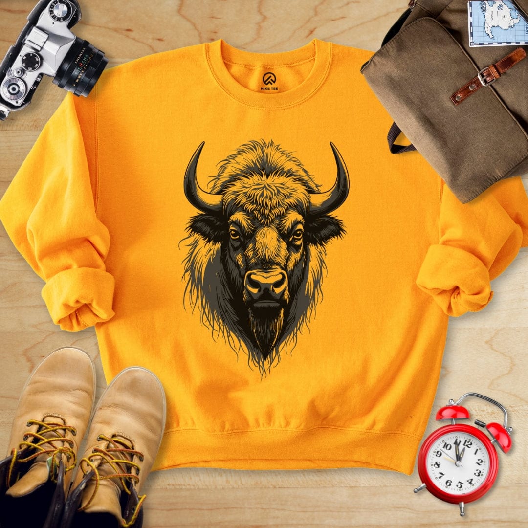 Hike Tee Sweatshirt Gold / S Bison Sweatshirt