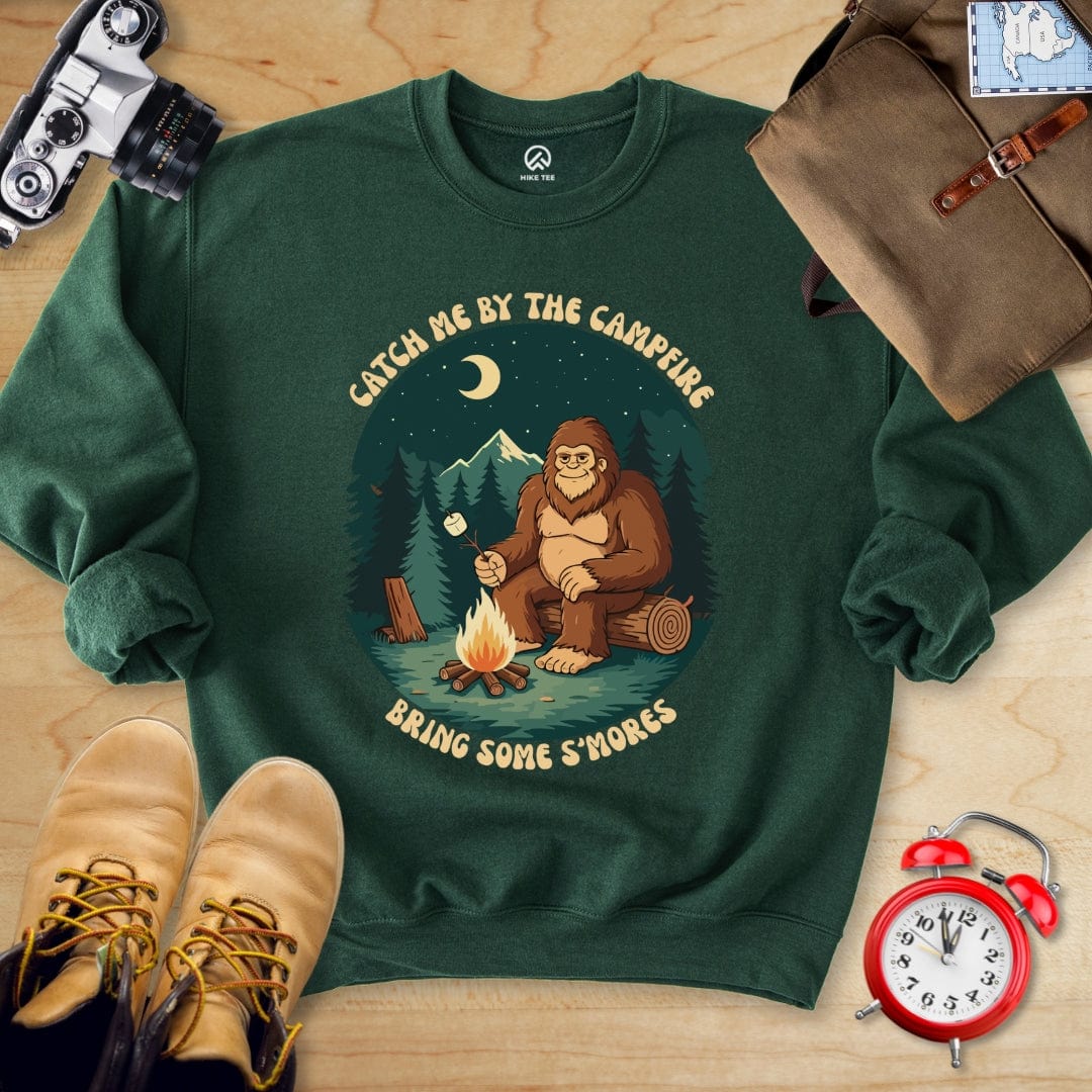Hike Tee Sweatshirt Forest Green / S Bring Some Smores Sweatshirt