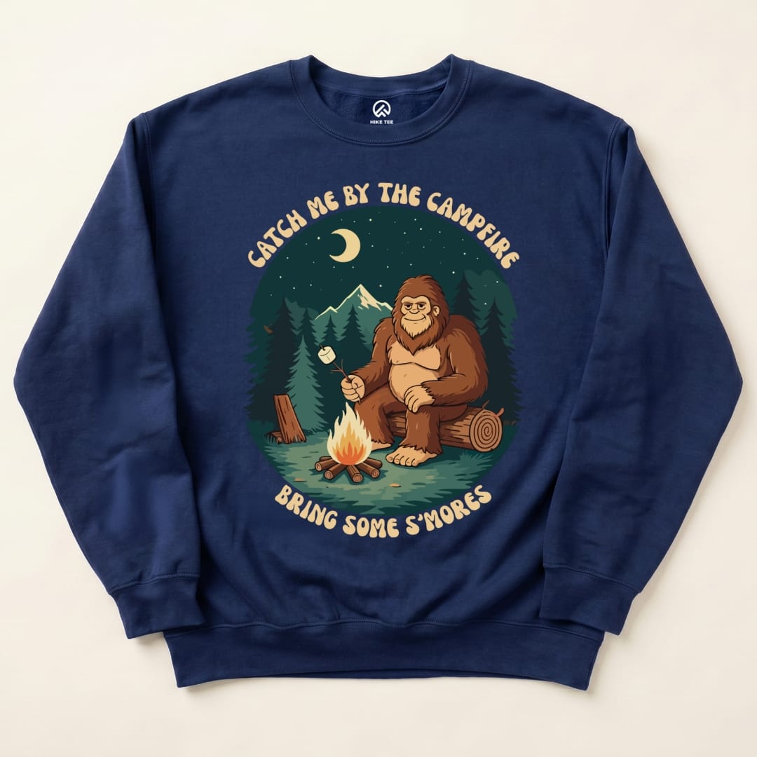 Bring Some Smores Sweatshirt Hike Tee Sweatshirt Navy / S
