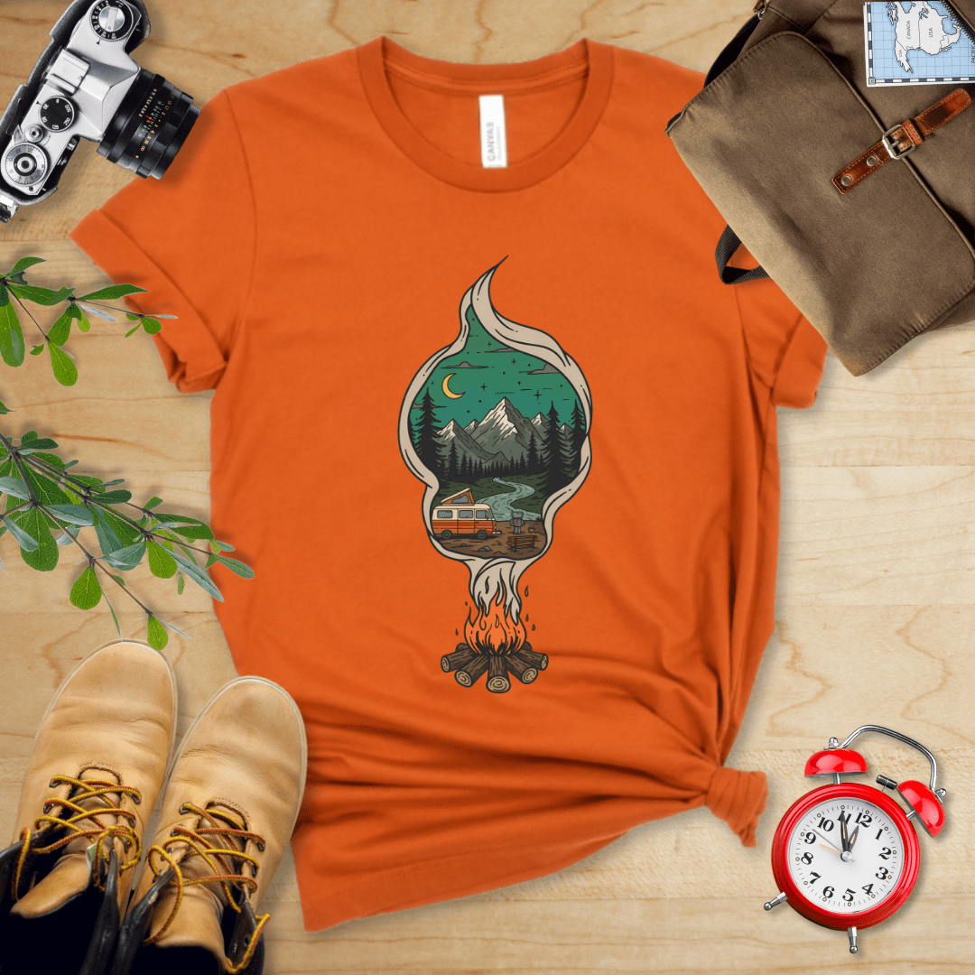 Hike Tee T-Shirt Autumn / S Campfire Smoke Shirt