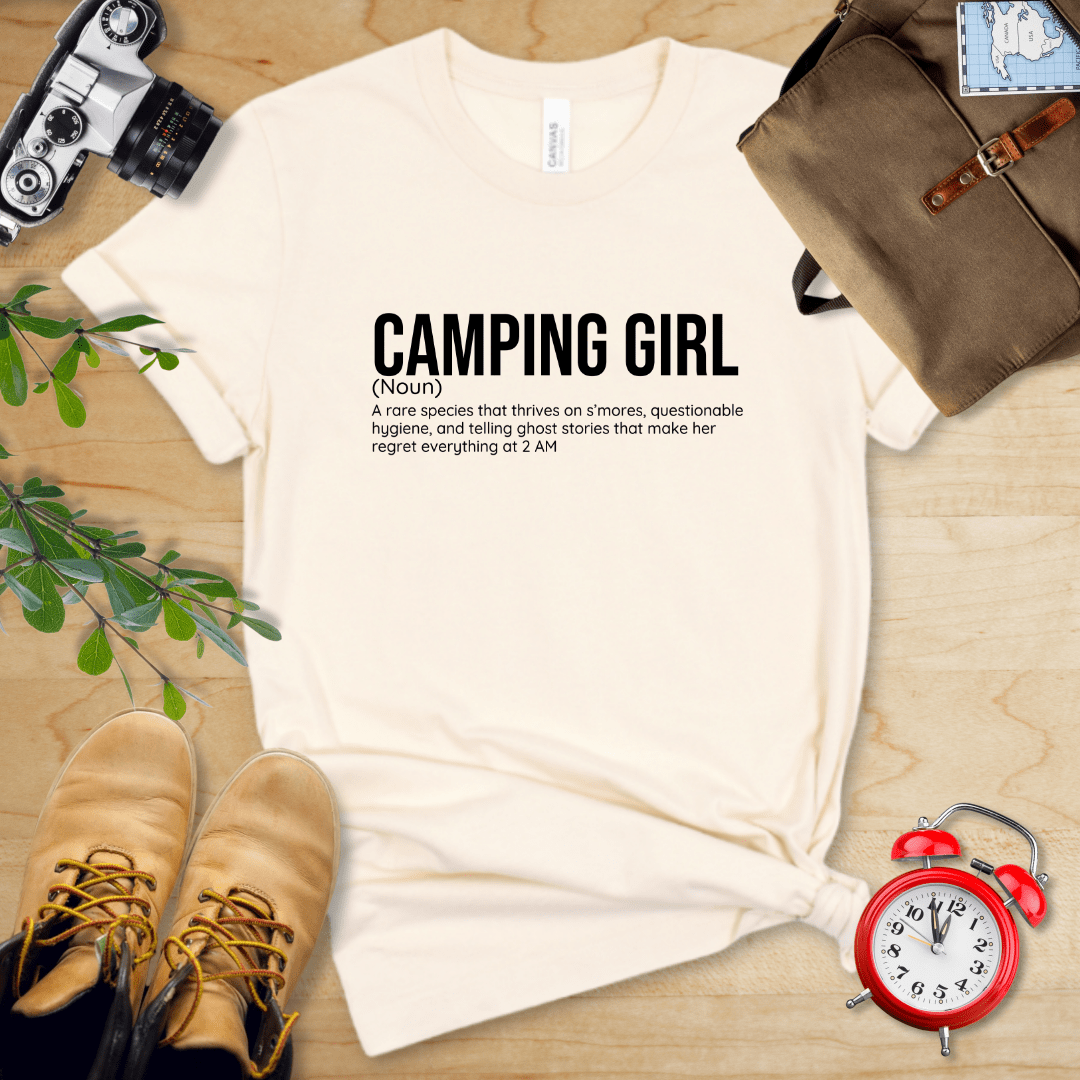 Hike Tee T-Shirt Natural / S Camping Girl Definition Shirt