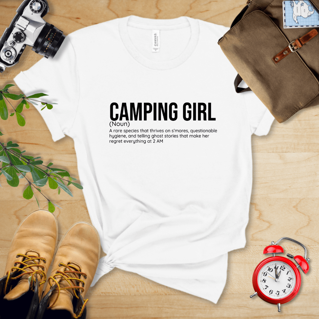 Hike Tee T-Shirt White / S Camping Girl Definition Shirt