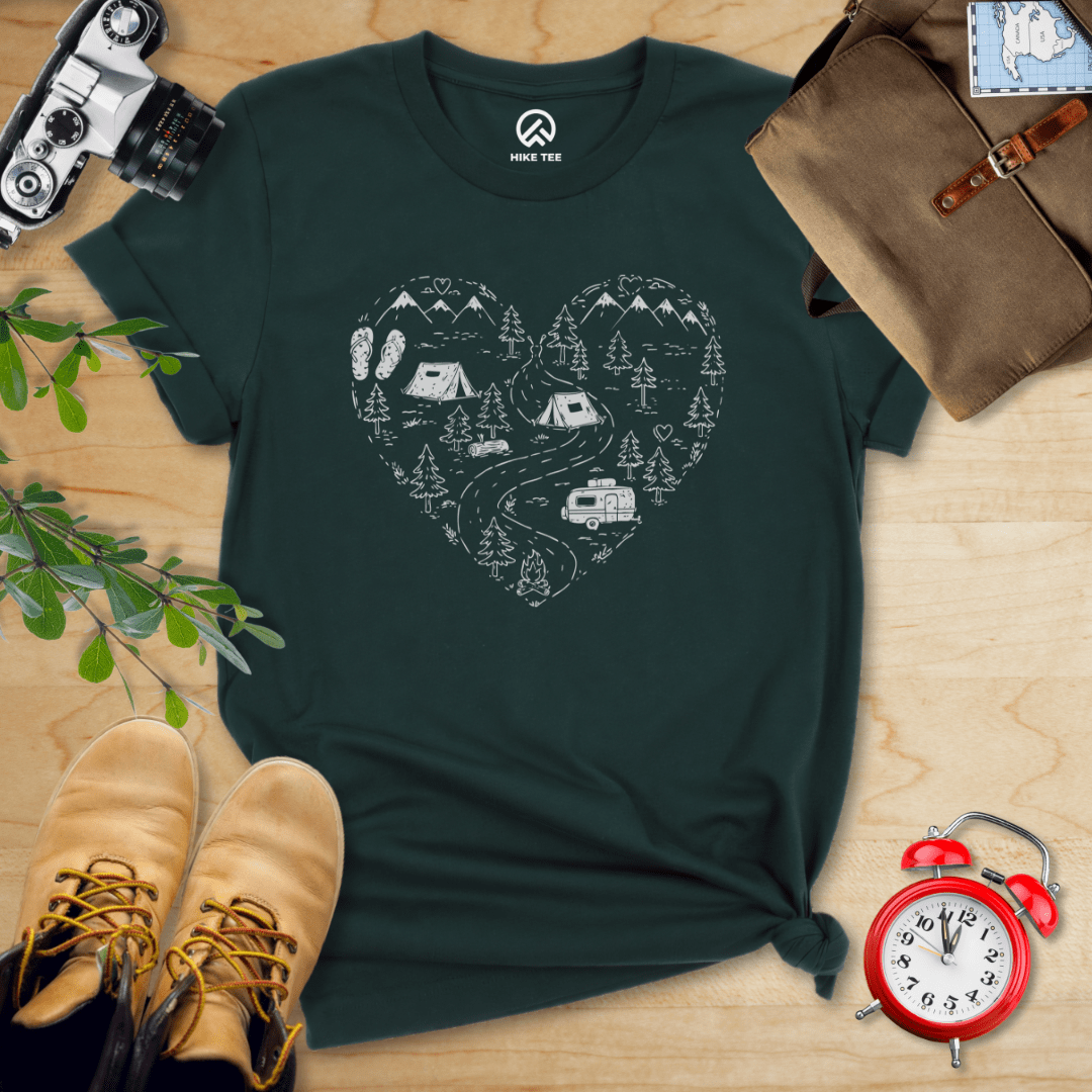 Hike Tee T-Shirt Forest / S Camping Lover Shirt