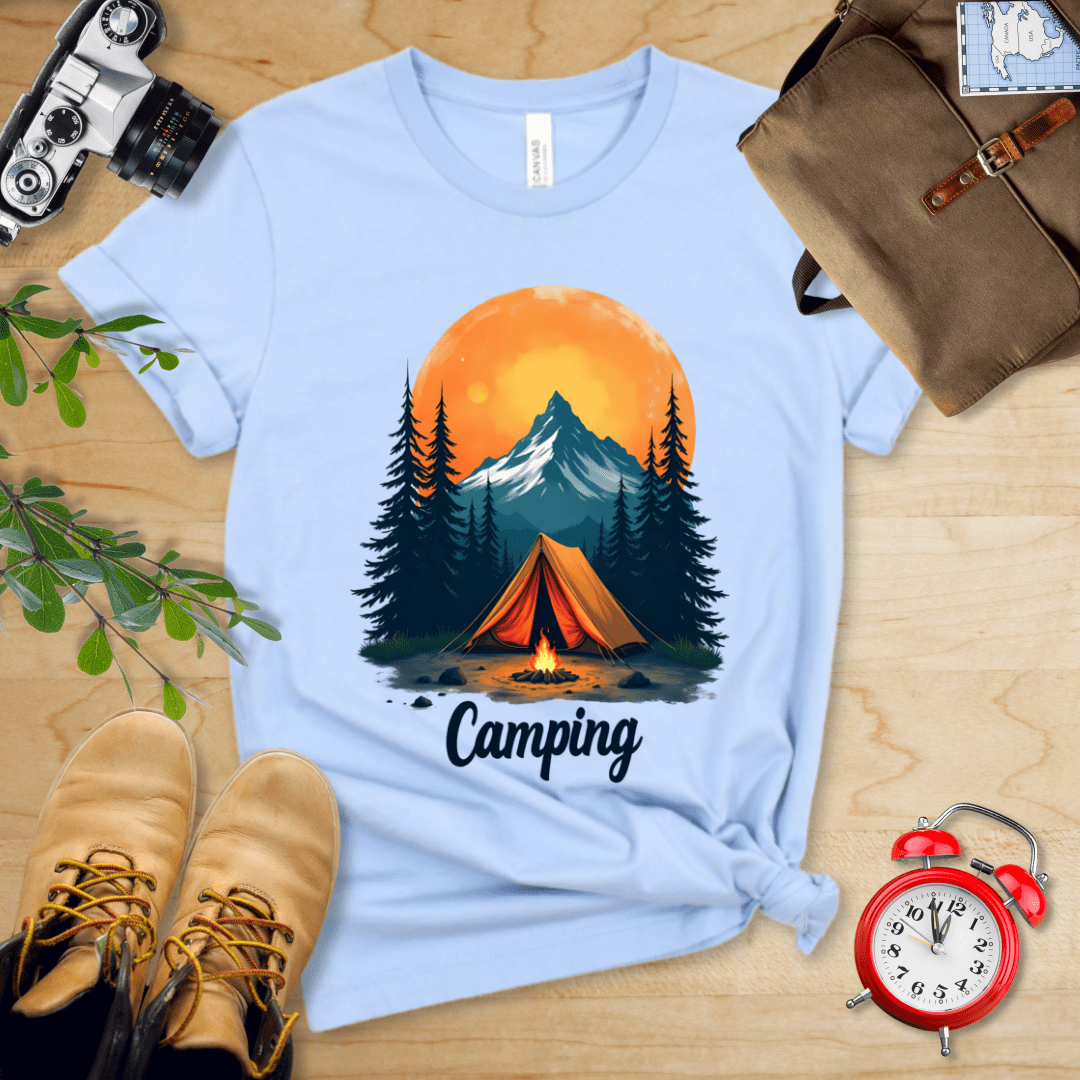 Hike Tee T-Shirt Baby Blue / S Camping Shirt