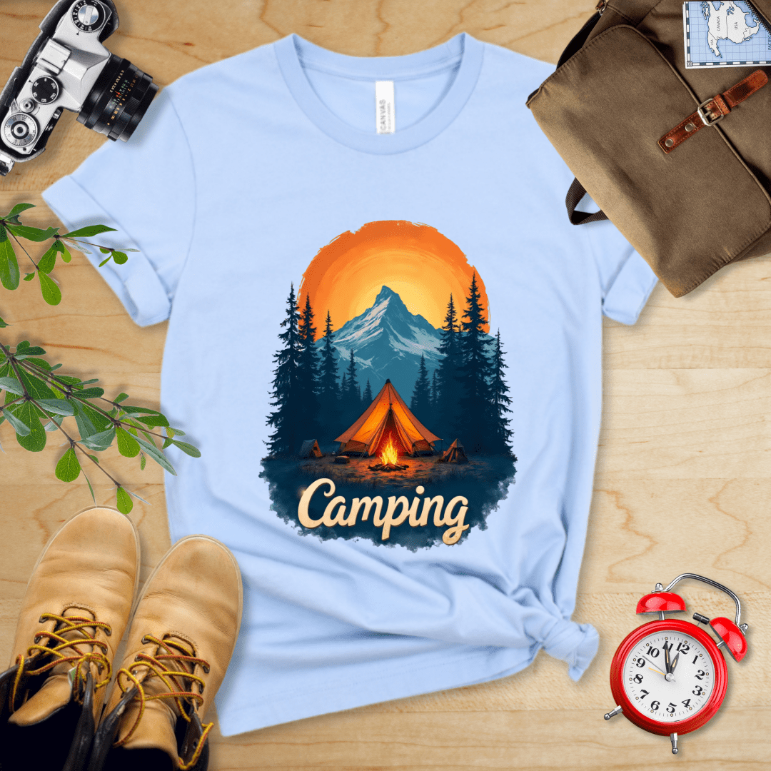 Hike Tee T-Shirt Baby Blue / S Camping Shirt