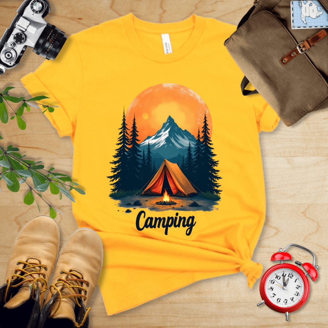 Hike Tee T-Shirt Gold / S Camping Shirt