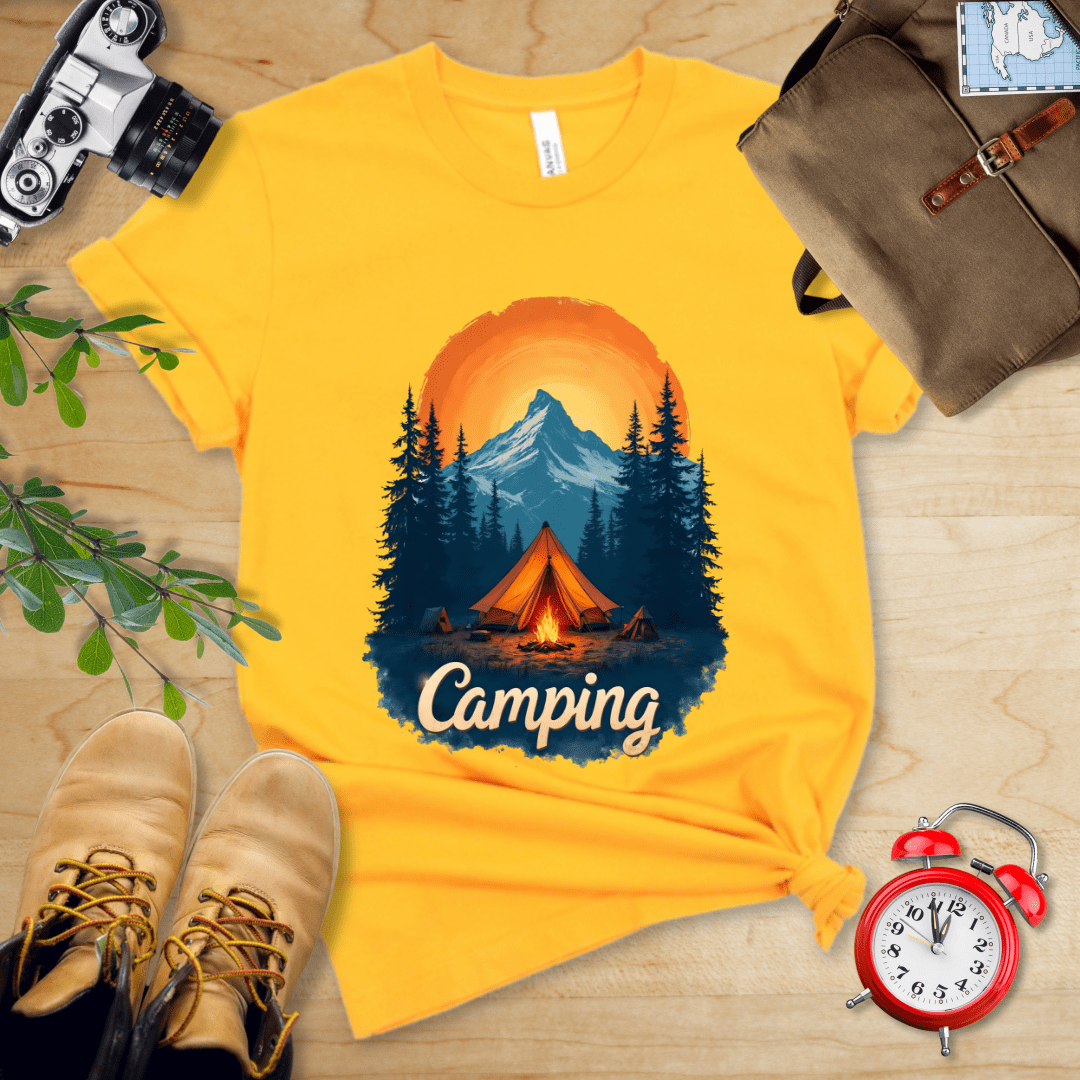 Hike Tee T-Shirt Gold / S Camping Shirt