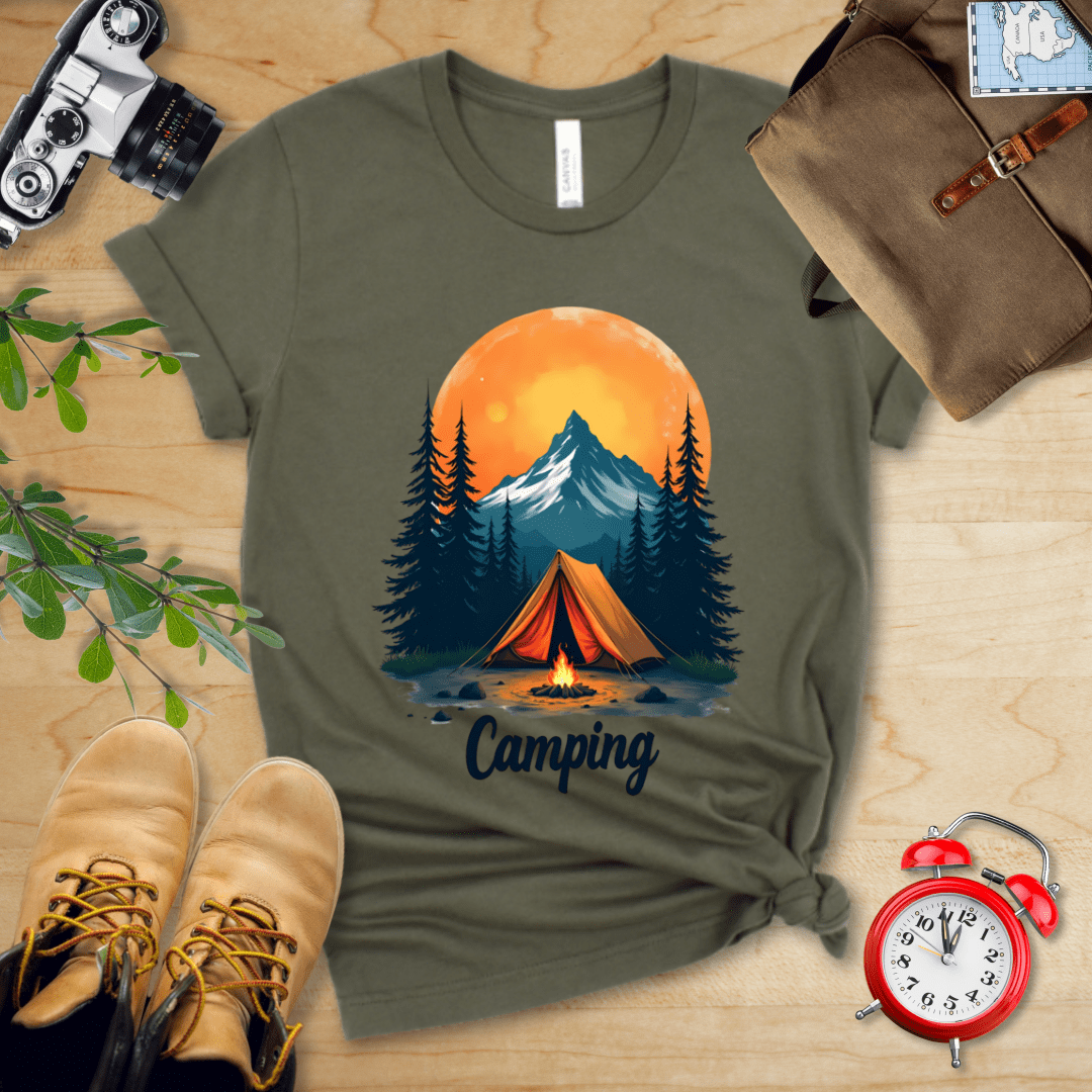Hike Tee T-Shirt Military Green / S Camping Shirt