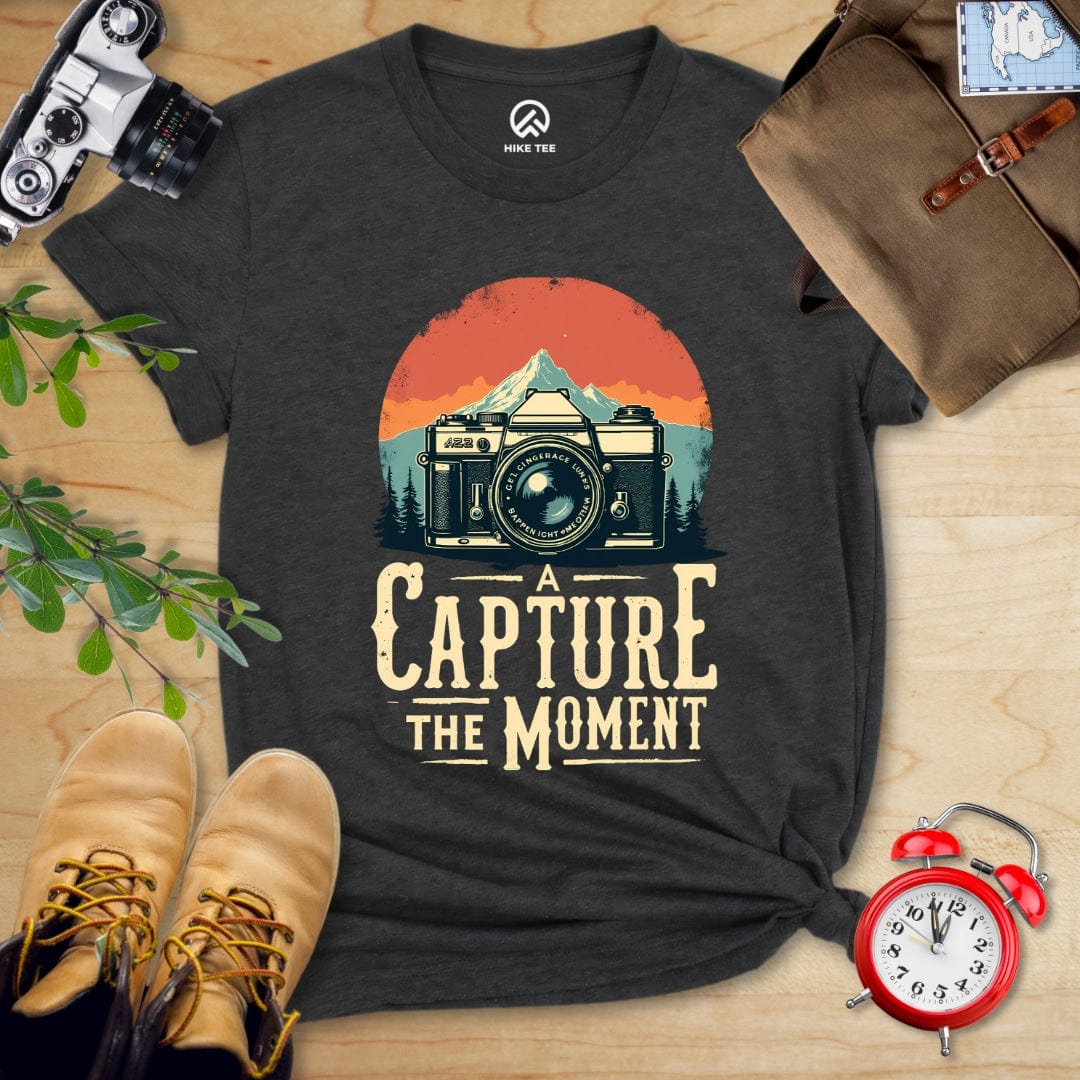 Hike Tee T-Shirt Dark Grey Heather / S Capture the Moment Shirt