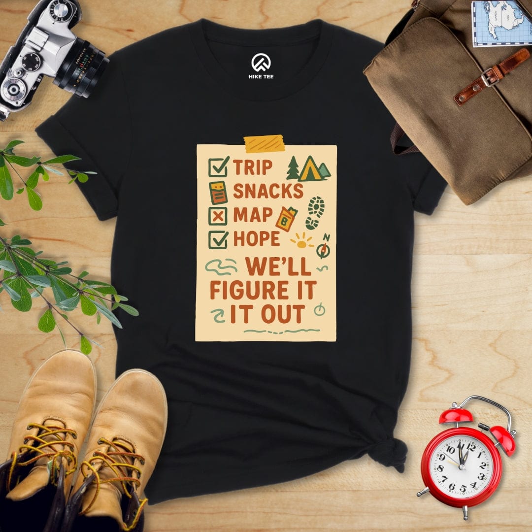 Hike Tee T-Shirt Black / S Checklist Shirt