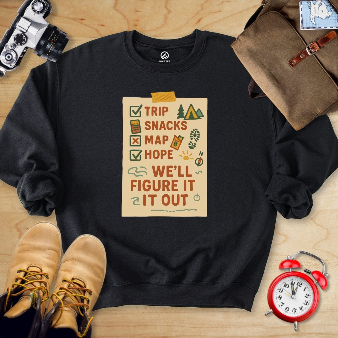 Hike Tee Sweatshirt Black / S Checklist Sweatshirt