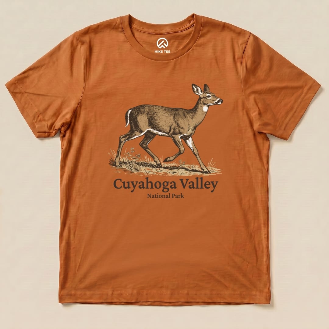 Hike Tee T-Shirt Autumn / S Cuyahoga Valley National Park Deer Shirt