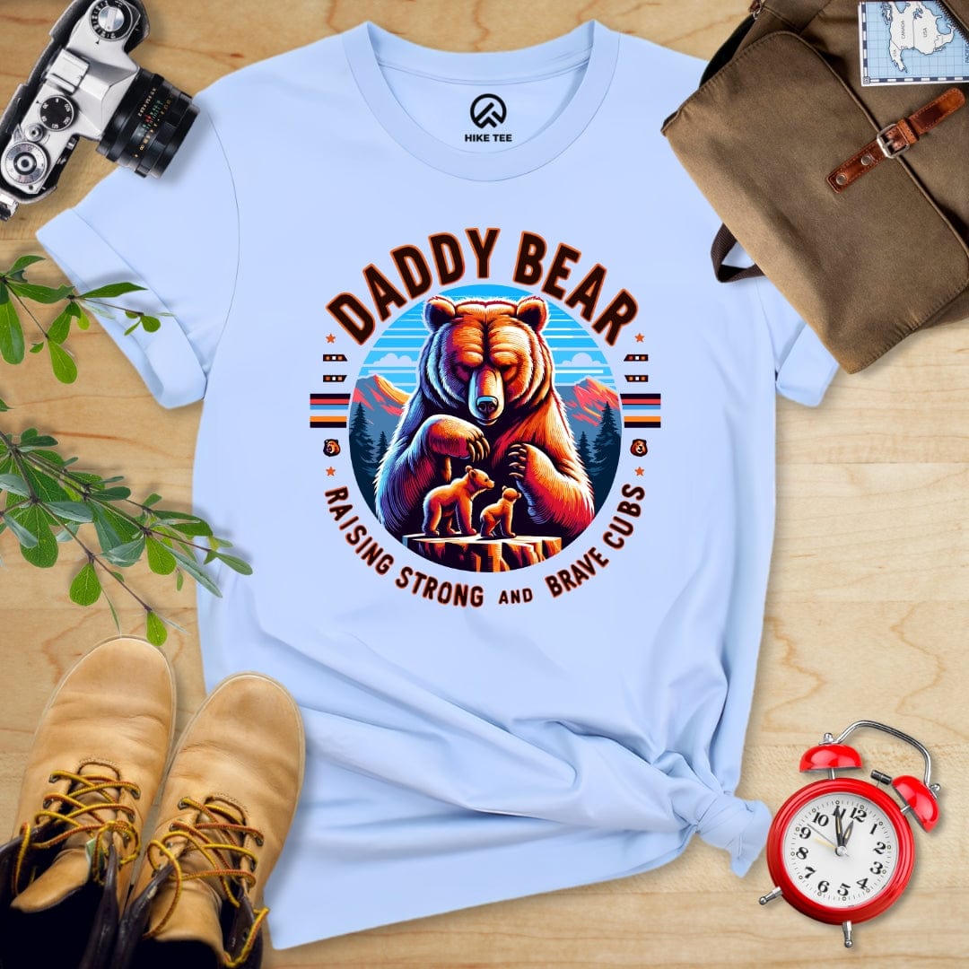 Hike Tee T-Shirt Baby Blue / S Daddy Bear Shirt