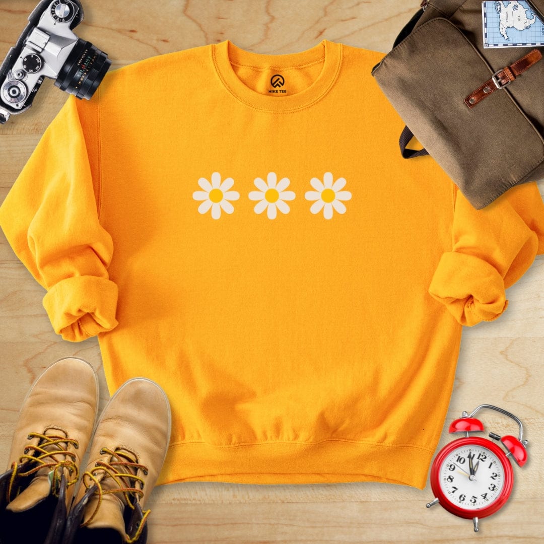 Hike Tee Sweatshirt Gold / S Daisy Flowers Sweatshirt