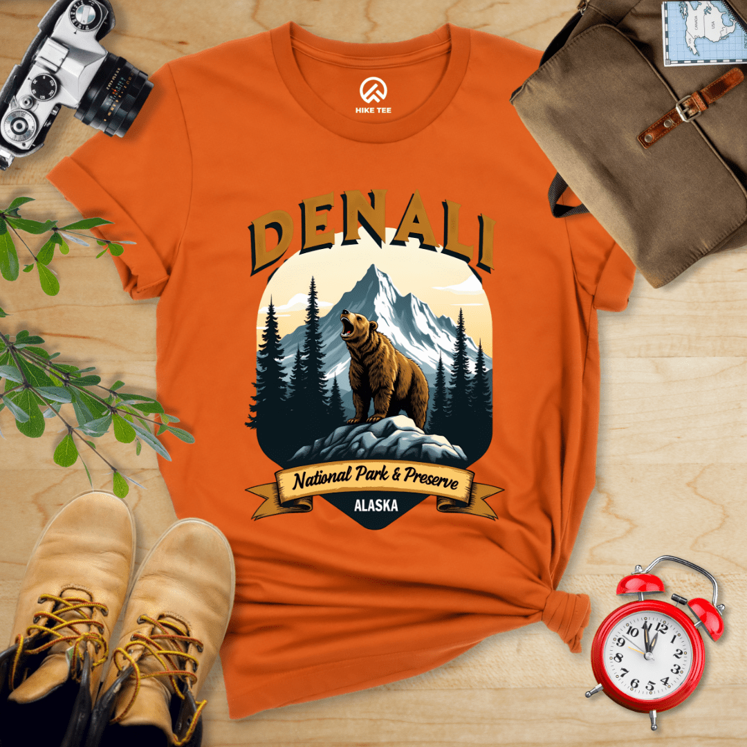 Hike Tee T-Shirt Autumn / S Denali Grizzly Bear Shirt