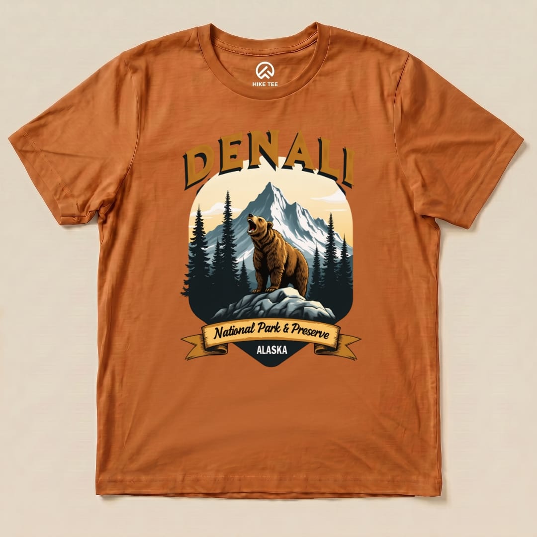 Hike Tee T-Shirt Autumn / S Denali Grizzly Bear Shirt