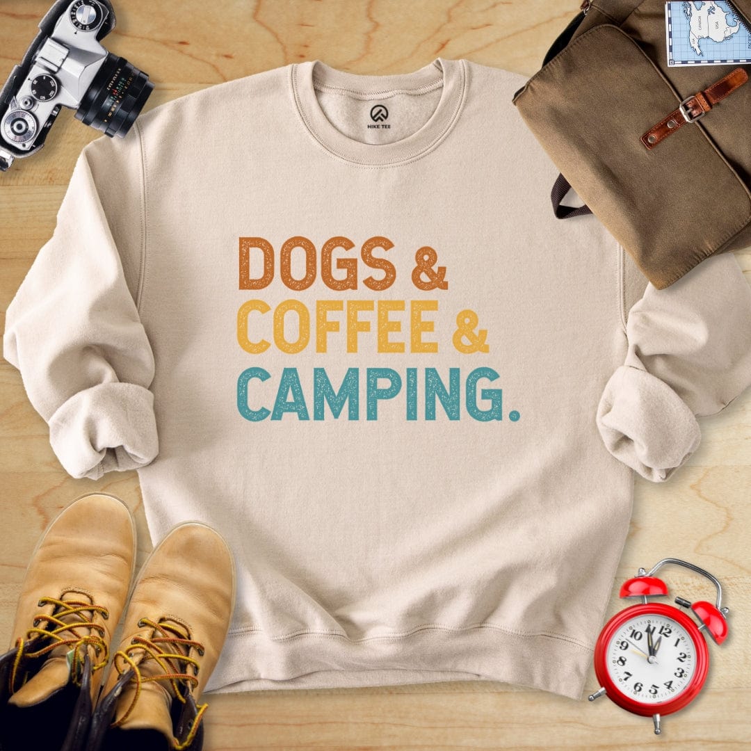 Hike Tee Sweatshirt Sand / S Dog & Coffee Sweatshirt