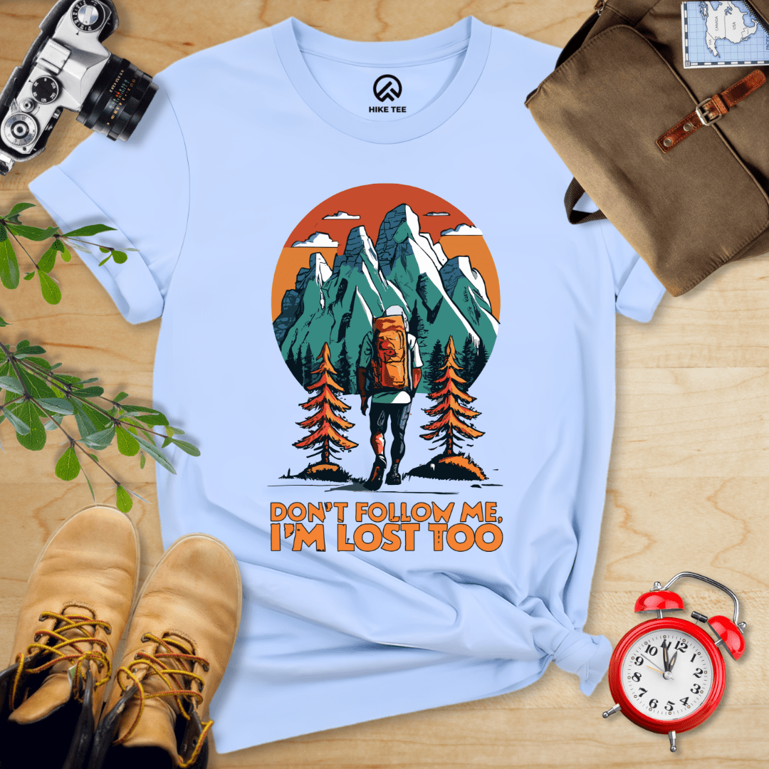 Hike Tee T-Shirt Baby Blue / S Don't Follow Me Shirt