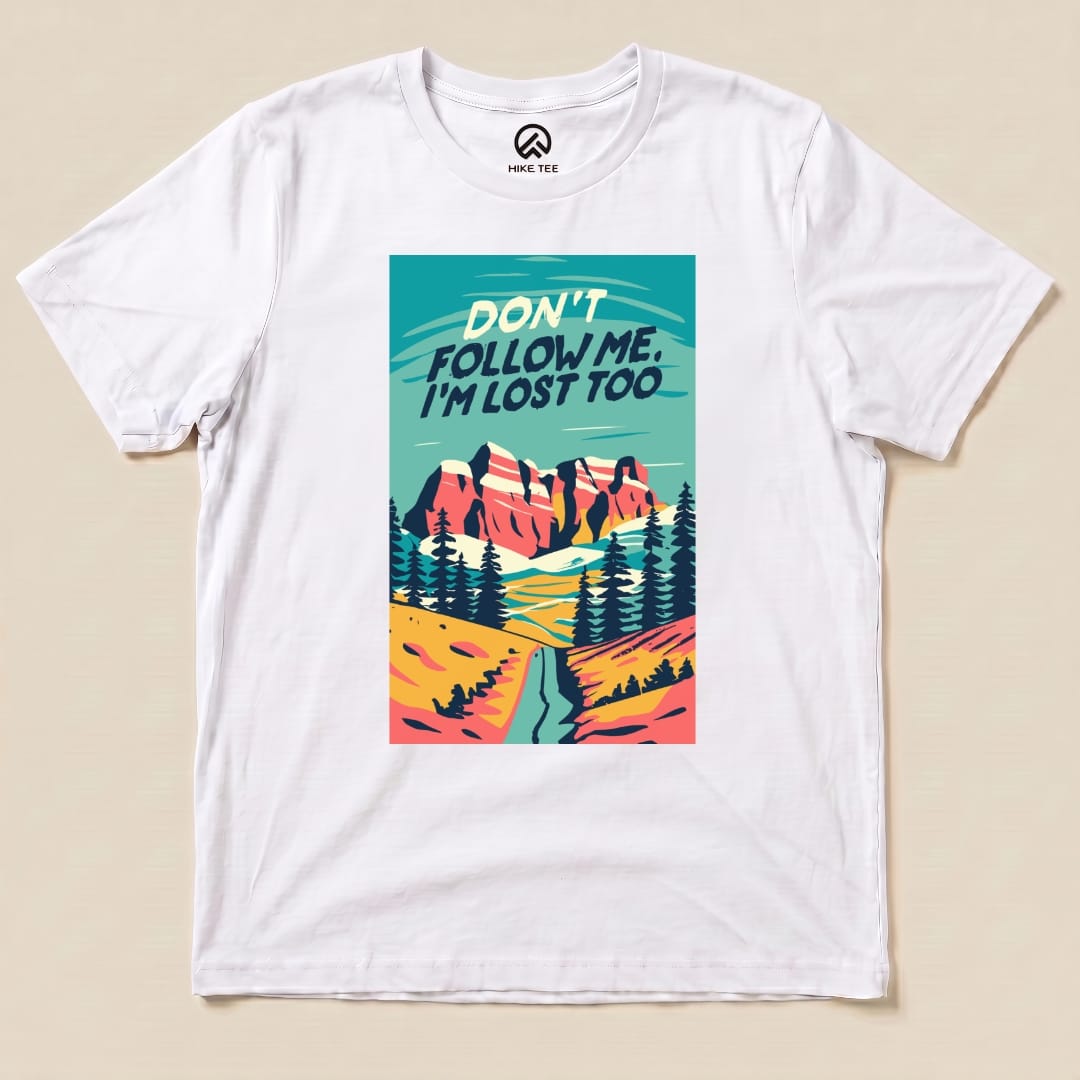 Hike Tee T-Shirt White / S Don't Follow Me Shirt