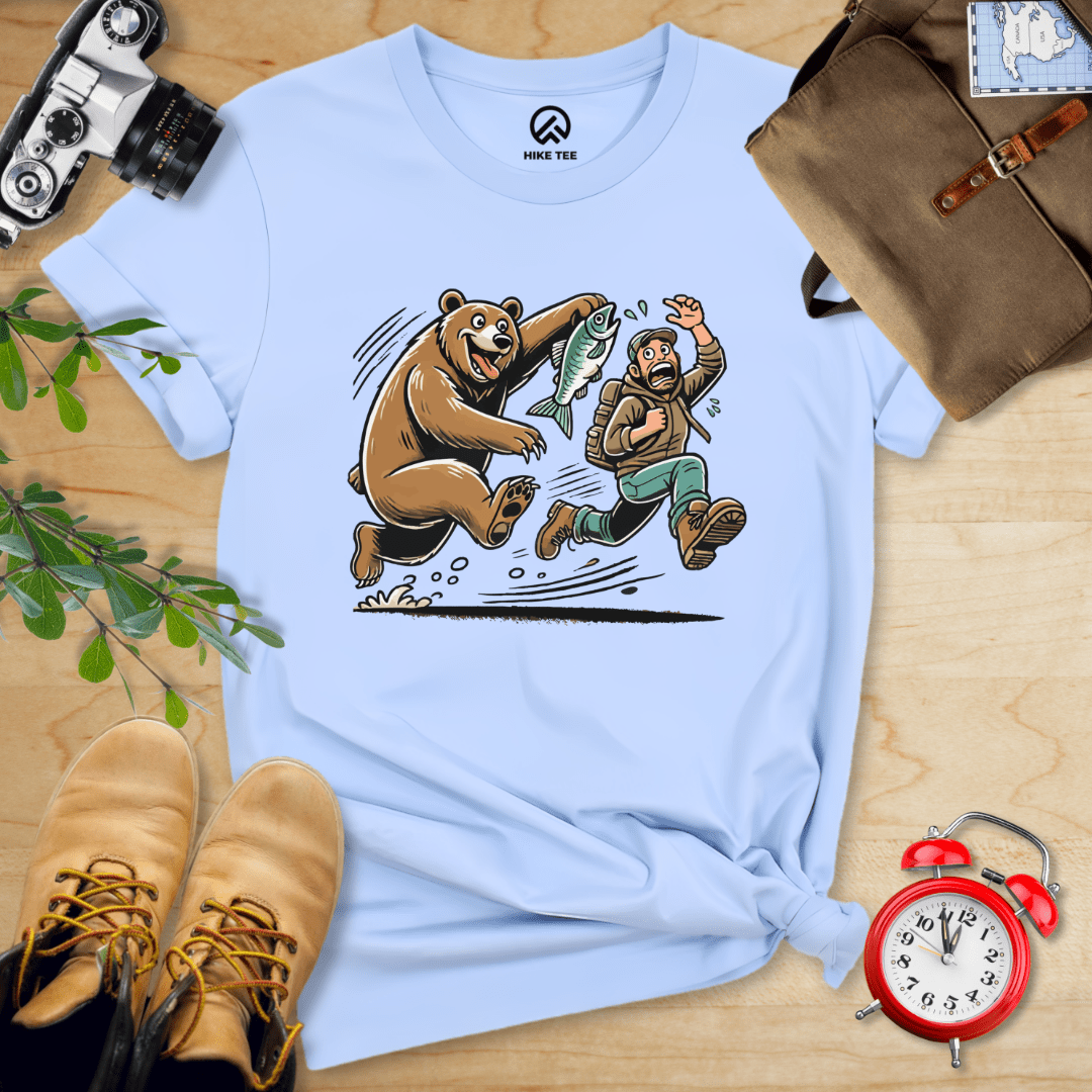 Hike Tee T-Shirt Baby Blue / S Don't Mess With Bear Shirt