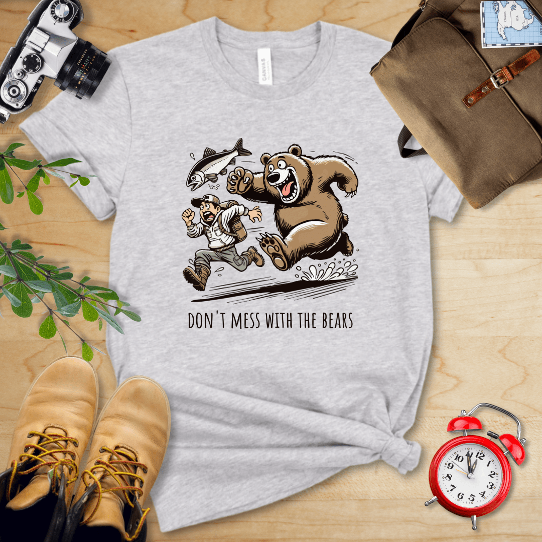 Hike Tee T-Shirt Athletic Heather / S Don't Mess With The Bears Shirt