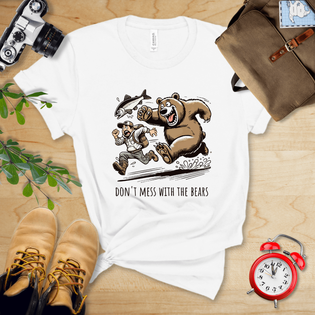 Hike Tee T-Shirt White / S Don't Mess With The Bears Shirt